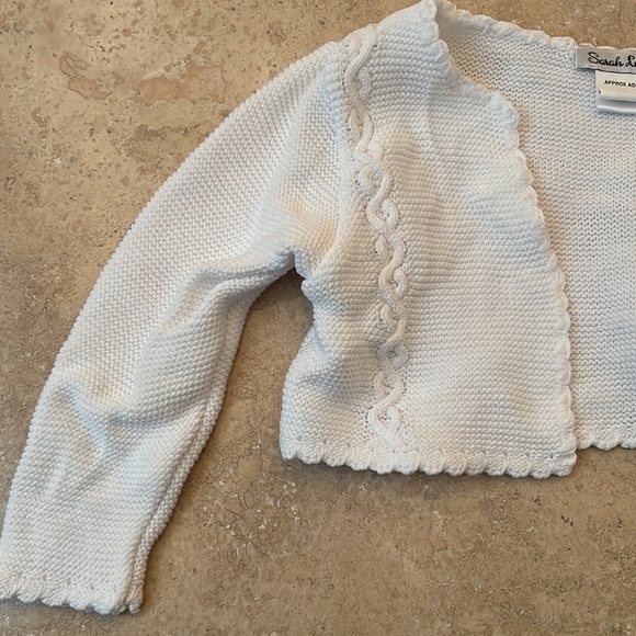 Sarah Louise White Cardigan Size 18m - Picture 4 of 6